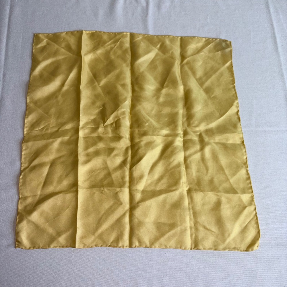 Murano Pocket Square Yellow Excellent real Silk Formal suit Wedding party